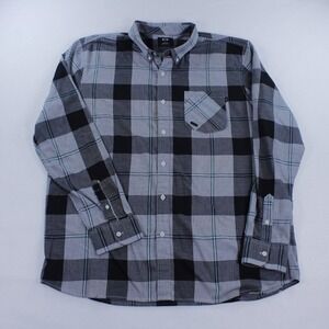 Oakley Men's Plaid Flannel Button Down Shirt XXL Regular Fit Long Sleeve